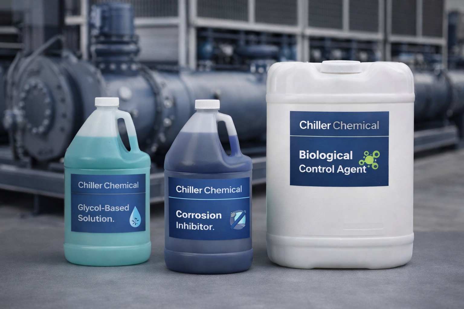 Chiller system treatment chemicals